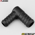 Conector de mangueira em forma de L Ã˜22-18 mm Flexeo preto