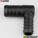 Conector de mangueira em forma de L Ã˜22-18 mm Flexeo preto