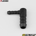 Conector de mangueira em forma de L Ã˜12-6 mm Flexeo preto