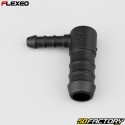 Conector de manguera en forma de L Ã˜14-6 mm Flexeo negro