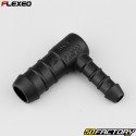 L-shaped hose connector Ã˜14-8 mm Flexeo black