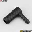 L-shaped hose connector Ã˜16-8 mm Flexeo black