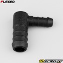 Conector de manguera en forma de L Ã˜16-10 mm Flexeo negro