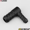 Conector de manguera en forma de L Ã˜16-10 mm Flexeo negro