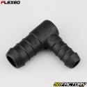 Conector de mangueira em forma de L Ã˜16-12 mm Flexeo preto