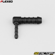 Conexión de manguera en forma de L Ø8-4 mm Flexeo negro