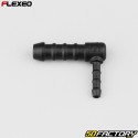 L-shaped hose connector Ã˜8-4 mm Flexeo black