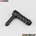 Conector de mangueira em forma de L Ã˜10-6 mm Flexeo preto