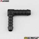 Conector de mangueira em forma de L Ã˜10-8 mm Flexeo preto