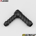 Conector de mangueira em forma de L Ã˜10-8 mm Flexeo preto