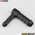 Conector de mangueira em forma de L Ã˜12-8 mm Flexeo preto