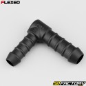 Conector de manguera en forma de L Ã˜12-10 mm Flexeo negro