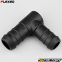 Conector de manguera en forma de L Ã˜XNUMX-XNUMX mm Flexeo negro