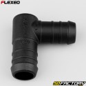 L-shaped hose connector Ã˜20-18 mm Flexeo black