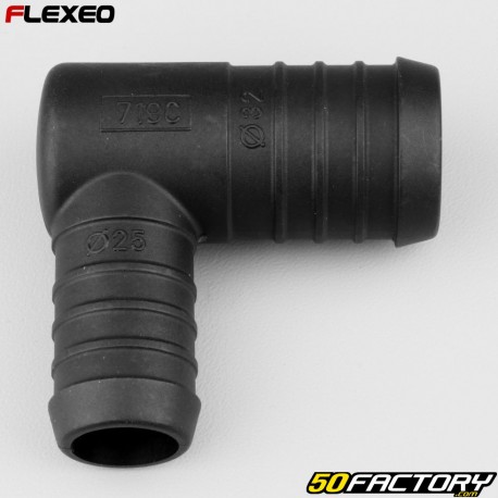 L-shaped hose connector Ã˜32-25 mm Flexeo black