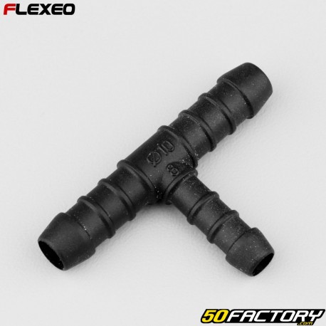Ã˜10-10-8 mm Flexeo T-hose fitting black