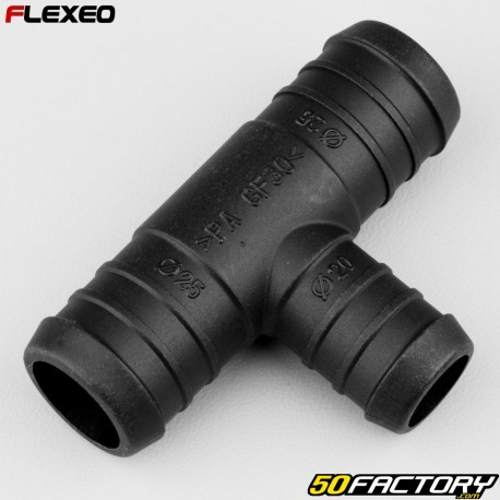 Ã˜25-25-20 mm Flexeo T-hose fitting black