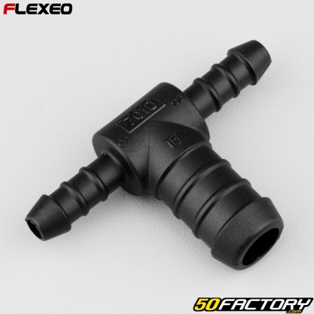 Ã˜8-8-16 mm Flexeo T-hose fitting black