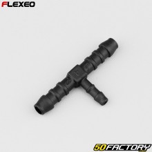 Conector de mangueira em T Ø6-6-4 mm Flexeo preto