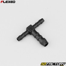 Conector de mangueira em T Ø4-4-6 mm Flexeo preto