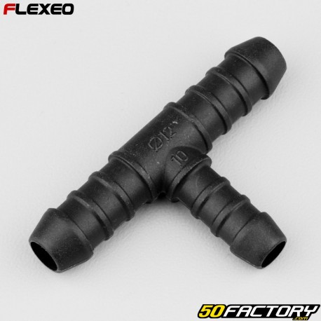 Ã˜12-12-10 mm Flexeo T-mangueira encaixe preto