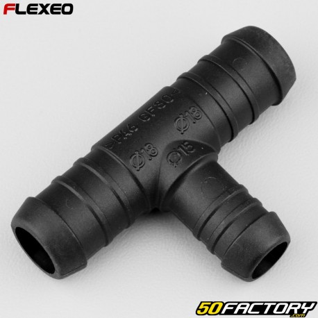 Ã˜18-18-15 mm Raccordo a T Flexeo nero