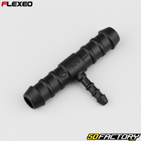 Ã˜10-10-4 mm Raccordo a T Flexeo nero