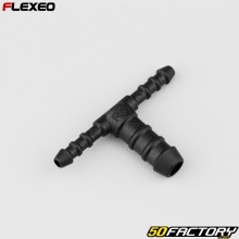 Conector de mangueira em T Ø4-4-8 mm Flexeo preto