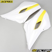 Carenagens dianteiras Husqvarna TC 125, 300 (2014 - 2015), 250 (2016)... Acerbis branco e amarelo