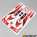 Decoration  kit Peugeot 103 RCX LC Red and black