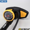 Ã˜32mm Foot Inflator Pump with Beto Pressure Gauge EZ Head yellow