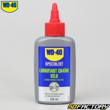 WD-40 Specialist bicycle chain oil dry conditions 100ml