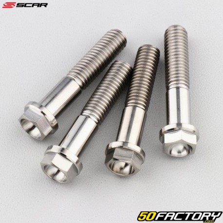 Titanium screws for fork crowns, Honda CRF fork legs, Yamaha YZF 450 ... Scar (batch of 4)