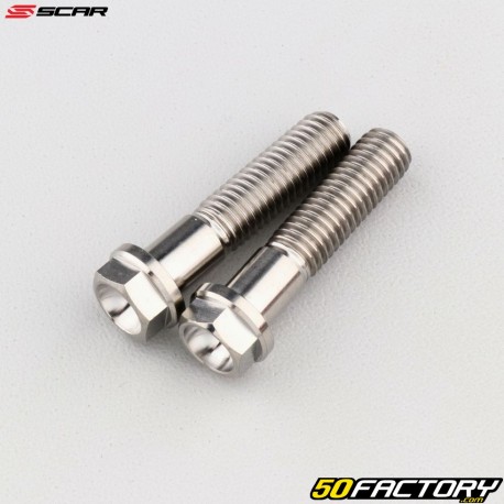 Parafusos de titânio para coroas de garfos, pernas de garfos Yamaha YZF 250, 426 ... Scar (lote de 2)