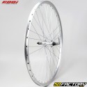 Roue arrière vélo 28" (19-622) pour roue libre 6/7V Rodi QR Freeway alu grise