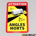 Truck blind spots sticker 17x25 cm