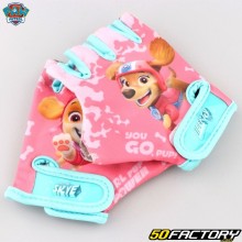 Guanti corti da ciclismo e scooter per bambini Paw Patrol in rosa