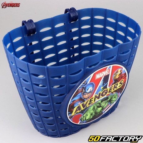 Panier avant vélo enfant Avengers bleu