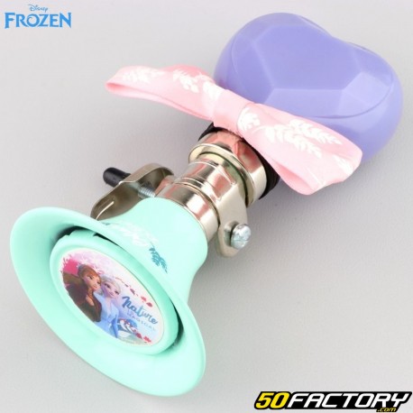 Bicycle trumpet bell, green and purple Frozen II children&#39;s scooter