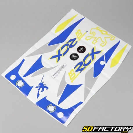 Decoration  kit Peugeot 103 RCX LC blue and yellow