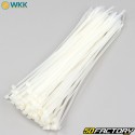 Colliers plastique (rilsan) 4.8x300 mm WKK blancs (100 pièces)