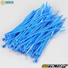 Colliers plastique (rilsan) 2.5x100 mm WKK bleus (100 pièces)