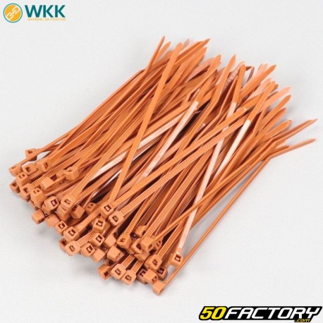 Plastic collars (rilsan) 2.5x100 mm WKK chestnuts (100 pieces)