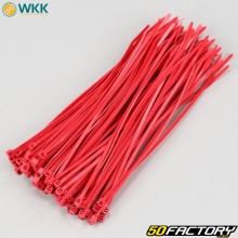 Plastic collars (rilsan) 2.5x160 mm WKK red (100 pieces)