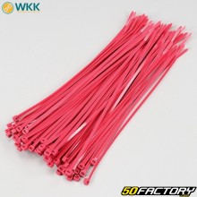 Plastic collars (rilsan) 4.8x300 mm WKK red (100 pieces)