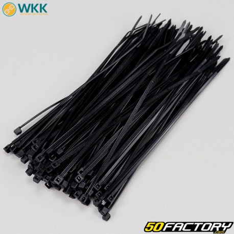 Plastic collars (rilsan) 2.5x140 mm WKK black (100 pieces)