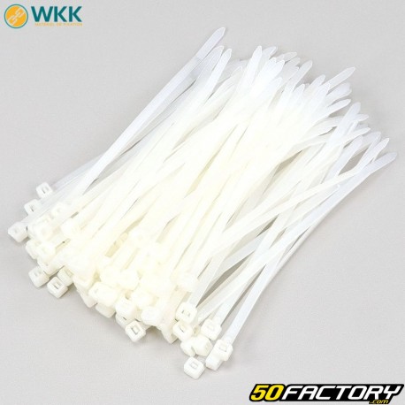 Plastic collars (rilsan) 4.8x160 mm WKK blanks (100 pieces)