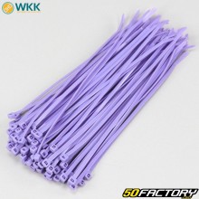 Plastic collars (rilsan) 3.6x200 mm WKK purple (100 pieces)