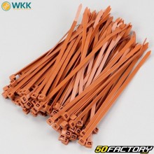 Colliers plastique (rilsan) 4.8x160 mm WKK marrons (100 pièces)