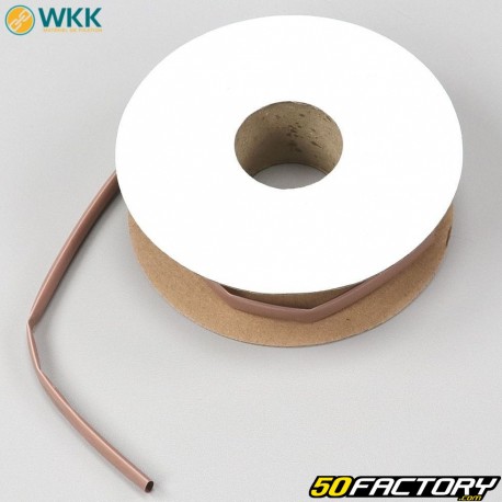 Heat shrink tubing Ø6.4-3.2 mm WKK brown (5 meters)